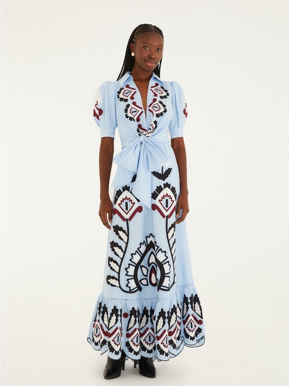 Farm Rio Blue Artisanal Embroidered size small - Picture 1 of 2